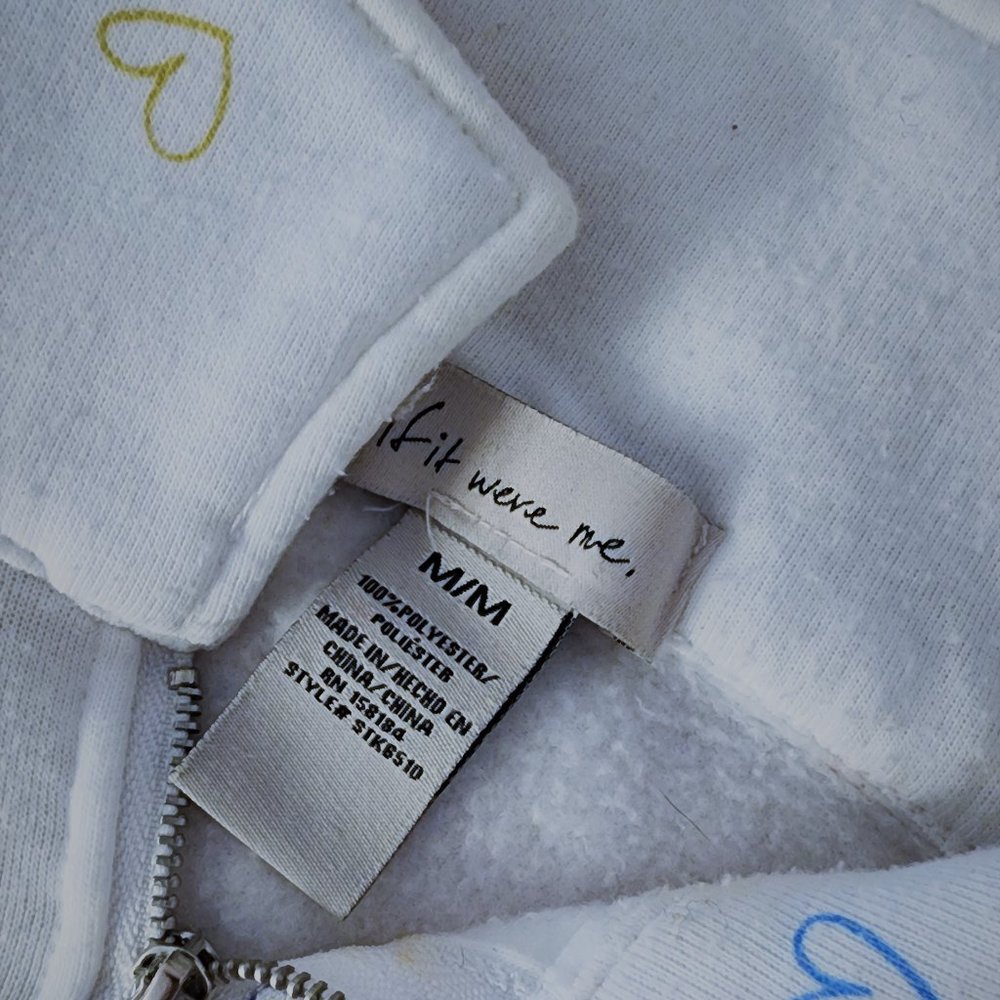 White Matching Jogger Set With Hearts! - image 7